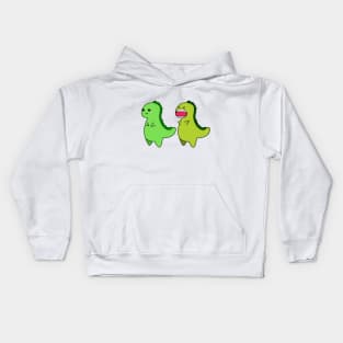 kawaii cute t-rex tyrannosaurus rex Kids Hoodie